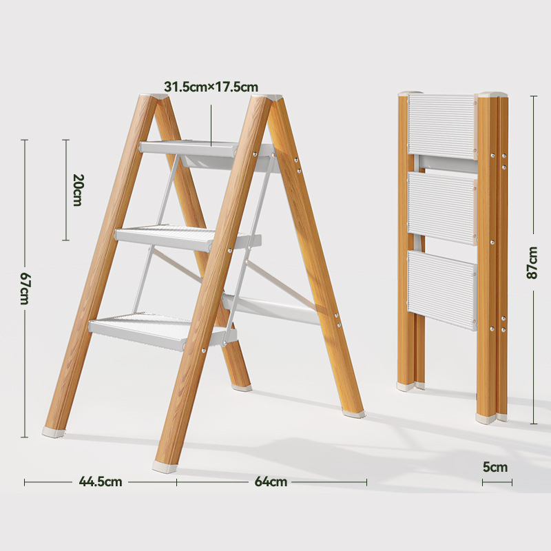 wood color 3-step aluminum