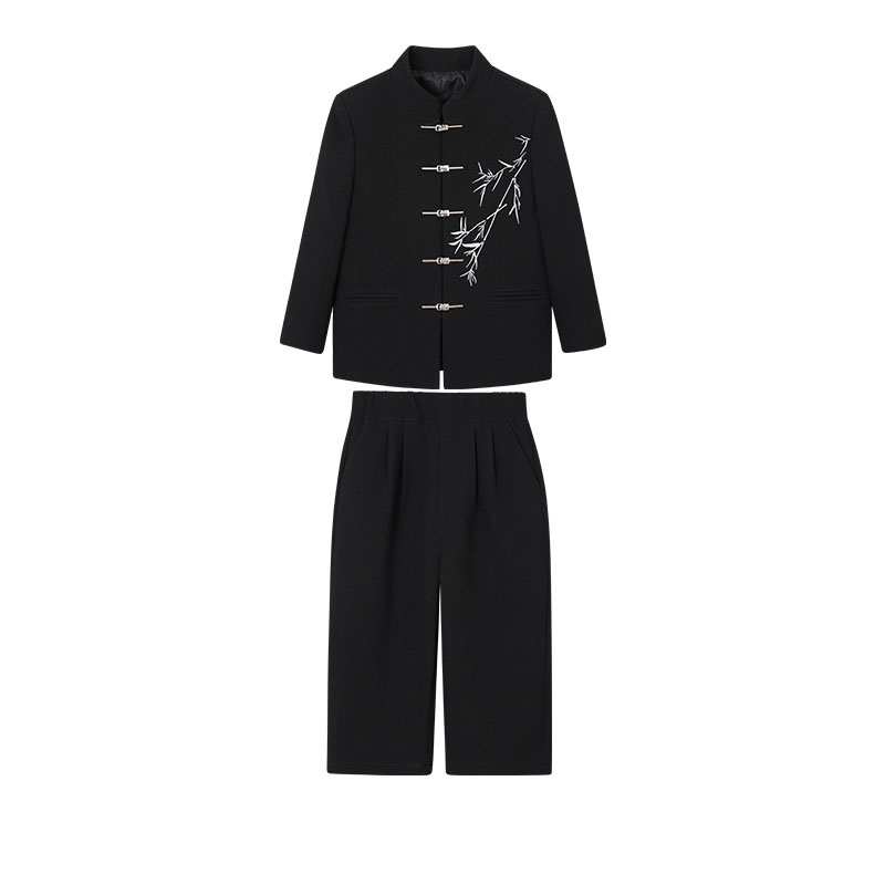 Black two-piece set (Jacket and trousers)