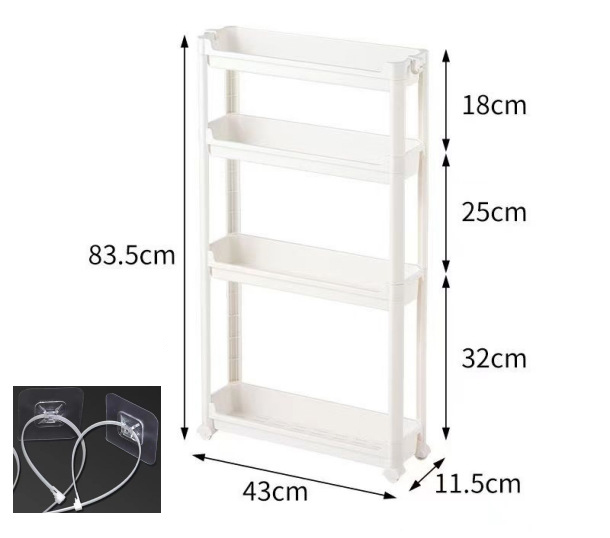 11.5 Four-layer narrow Cabinet 83.5 height   Fixed stickers