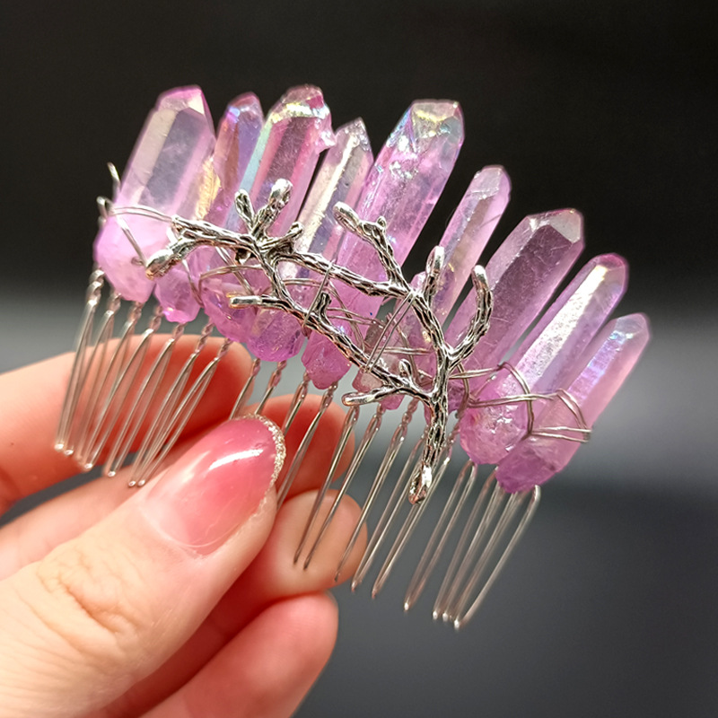 Pink purple crystal