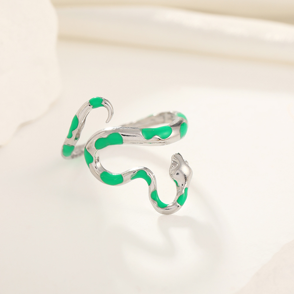 Silver green snake