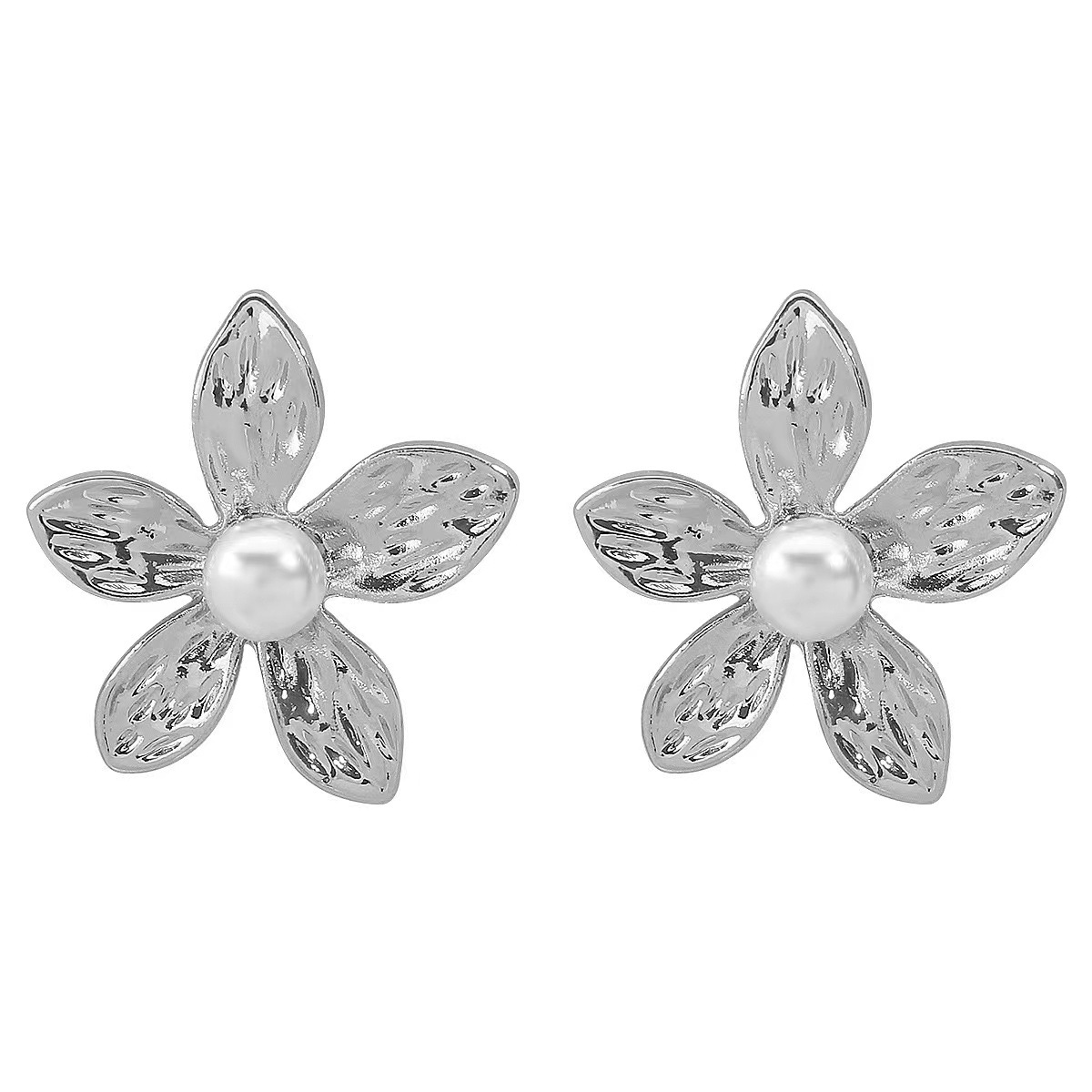 White K Earrings-29x27mm