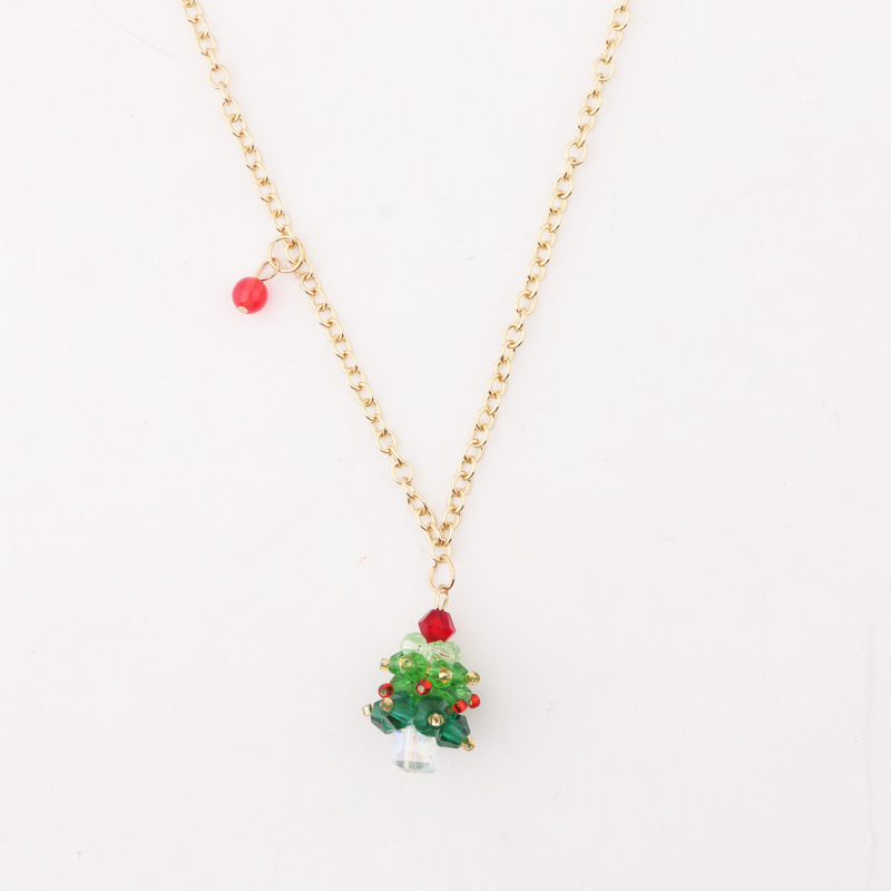 Christmas tree necklace