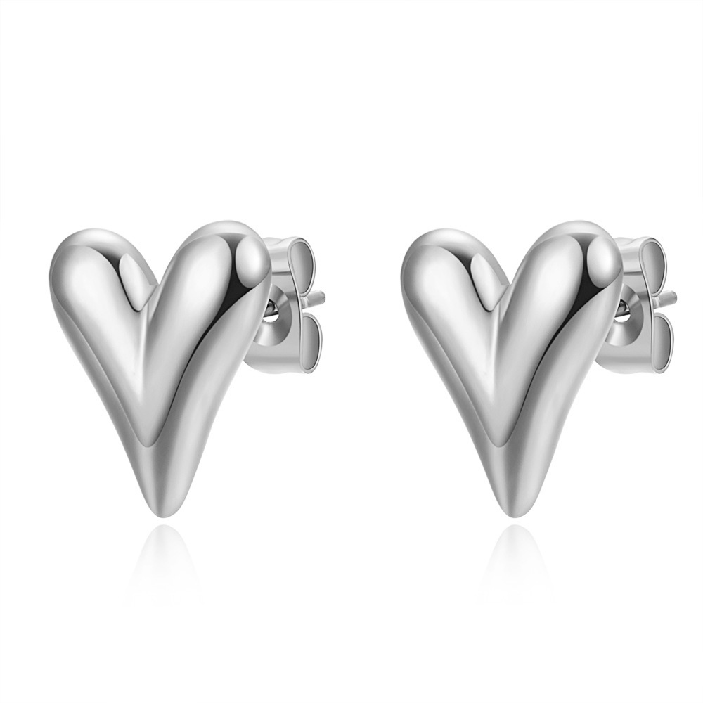 3:steel stud earrings