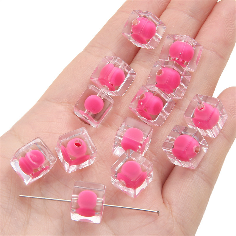 Transparent Rose Red (10 pcs/pack)