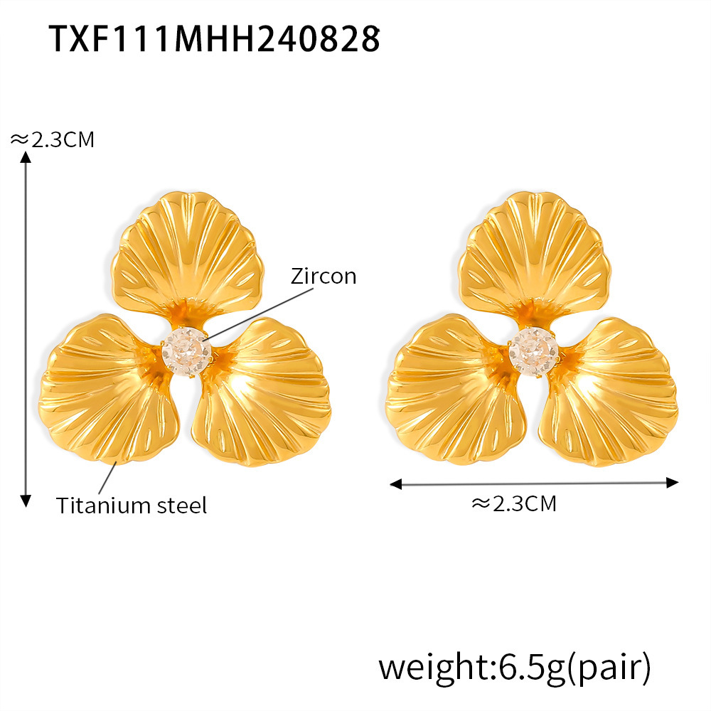 2:TXF111- Gold earrings