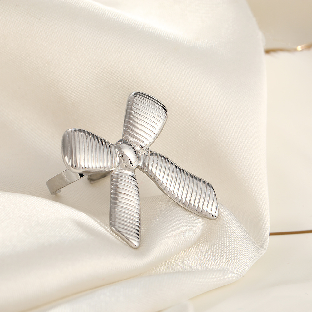 12:Silver flat bow tie