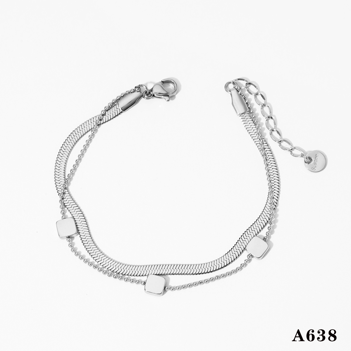 Silver anklet