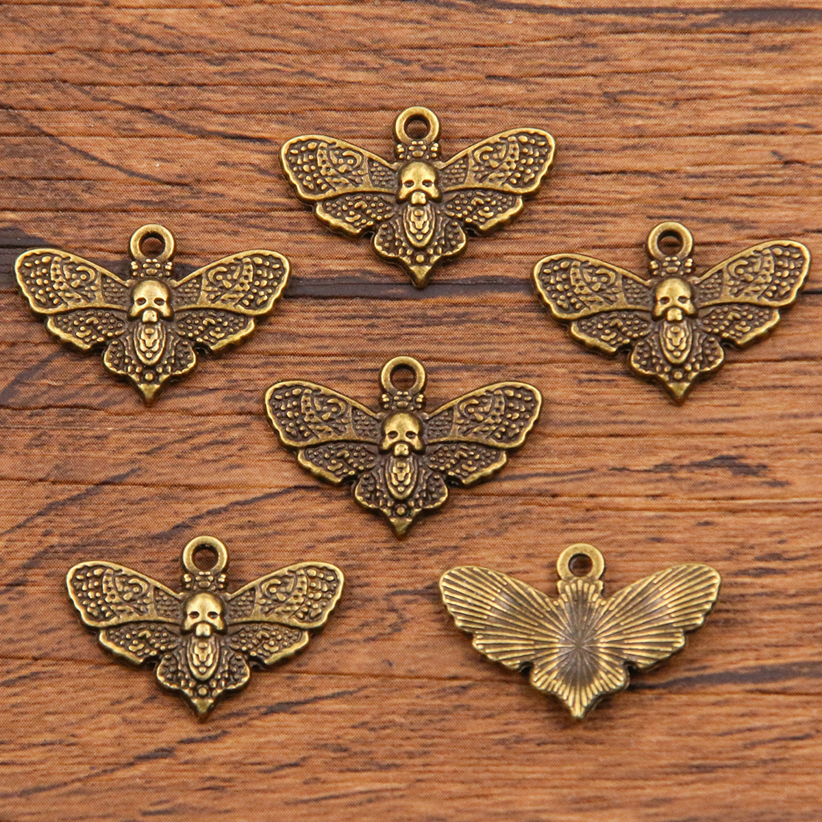 Small antique bronze color 13X20mm