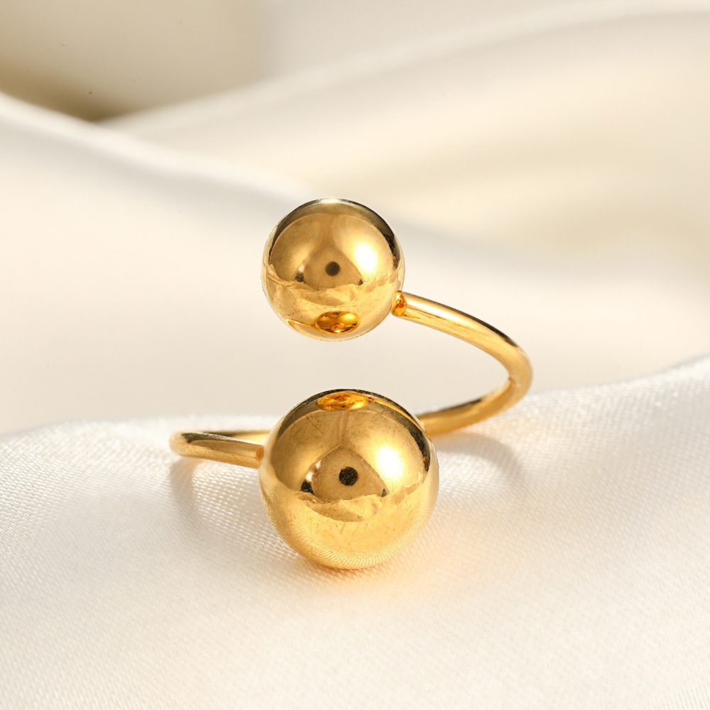 18k gold big and small ball