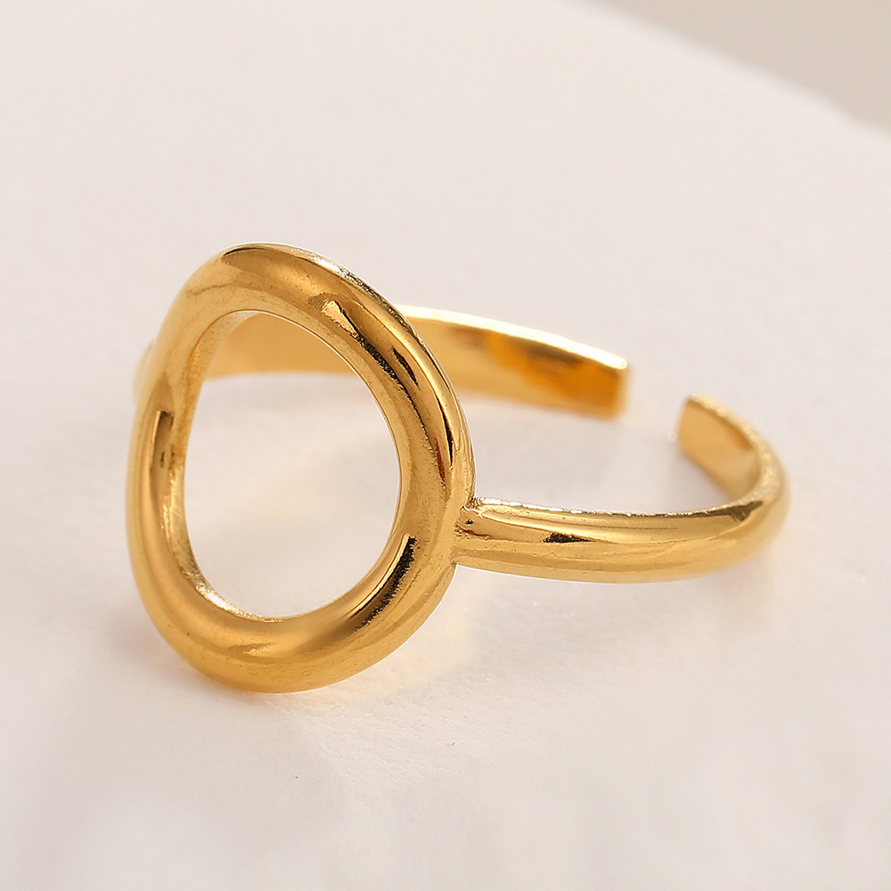 18k gold round hollow