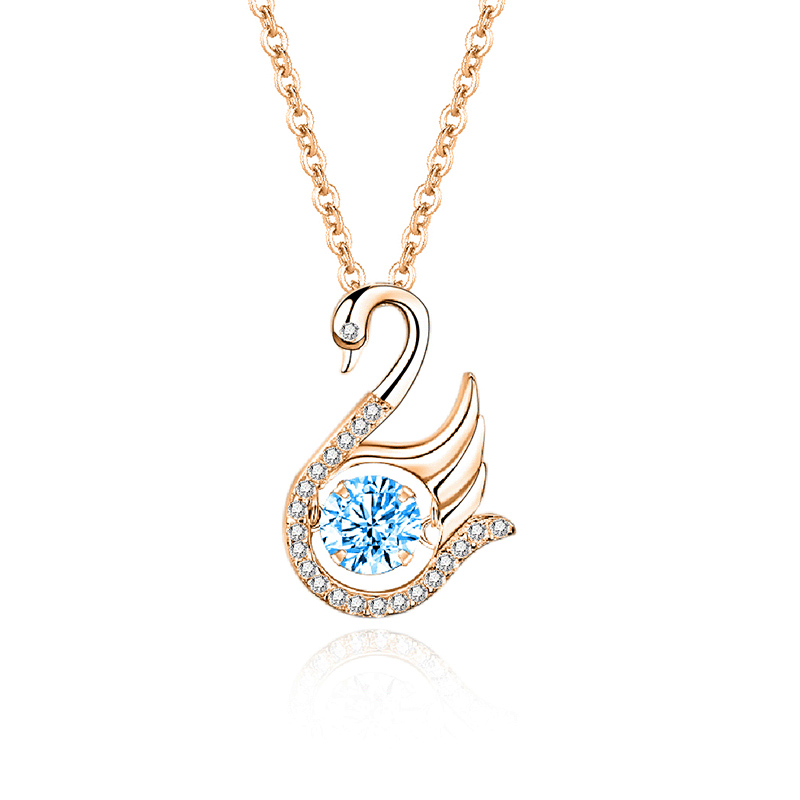 8:Zircon sea blue diamond rose gold