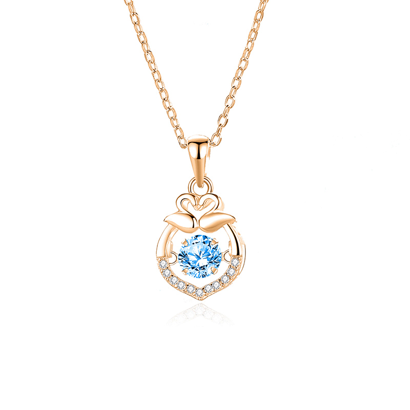 FDTD-022- Zircon Blue diamond rose gold