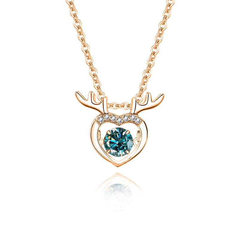 4:FDTD-002 (Mosan Blue Green Diamond Rose Gold)