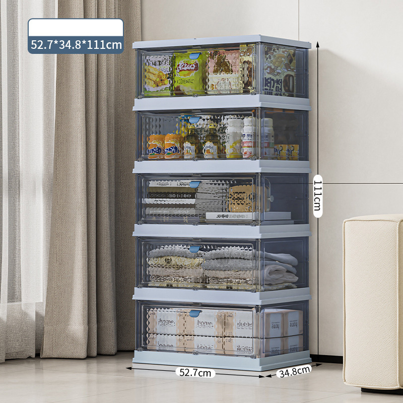 Integrated storage cabinet - blue diamond panel 5 layers