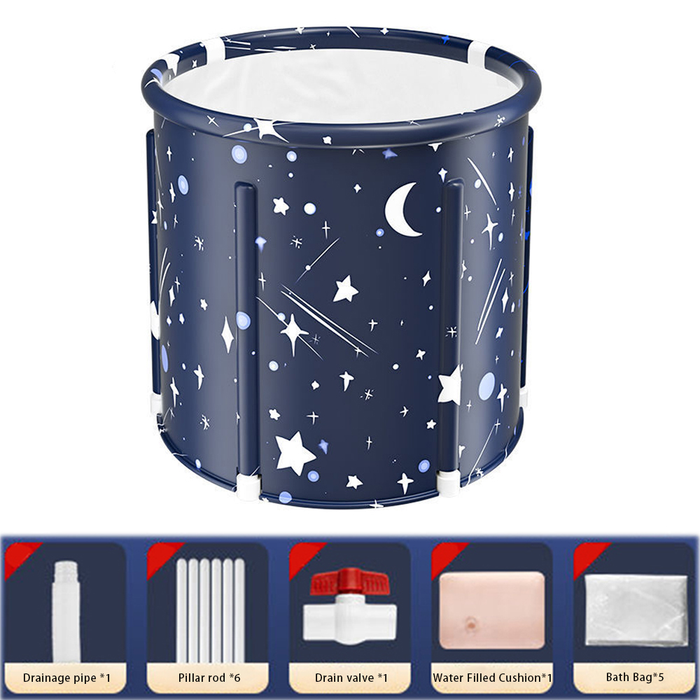 PVC Star Blue  5 bath bags