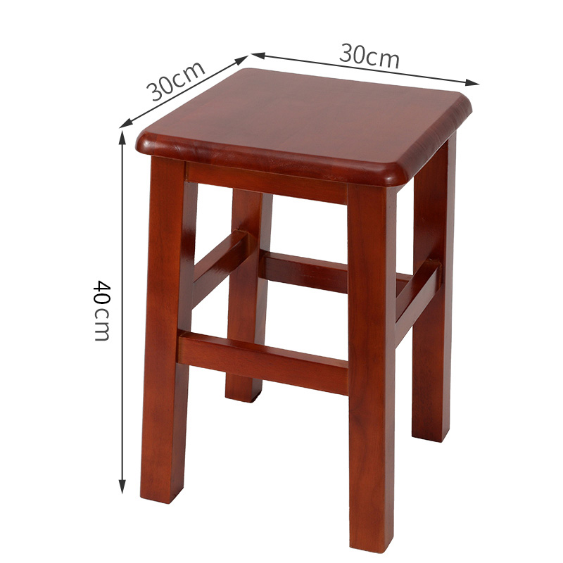 Bold square stool 40CM begonia color 30X30