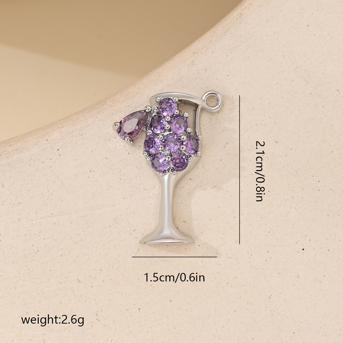 6:White gold purple diamond