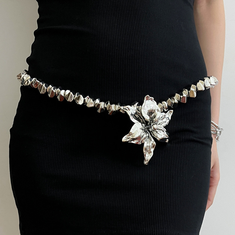 Silver waist chain