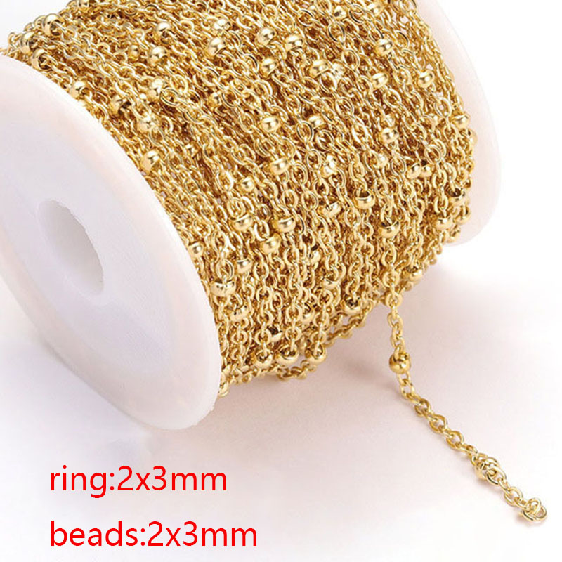 17:2x3mm beads gold