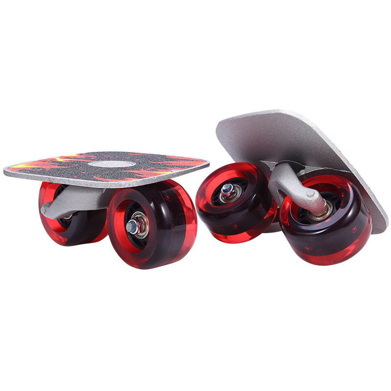 S frame aluminum plate black heart red flash red flame