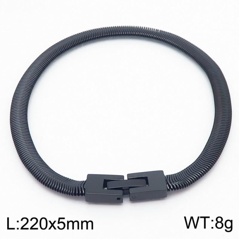 10:Black bracelet KB170157-KFC