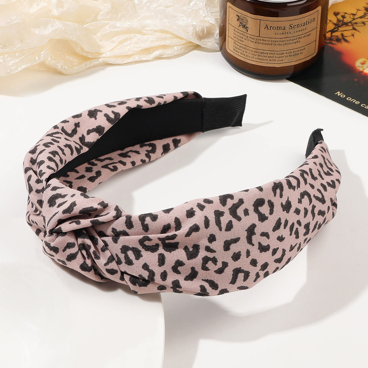 8:Leopard hair hoop-shallow powder