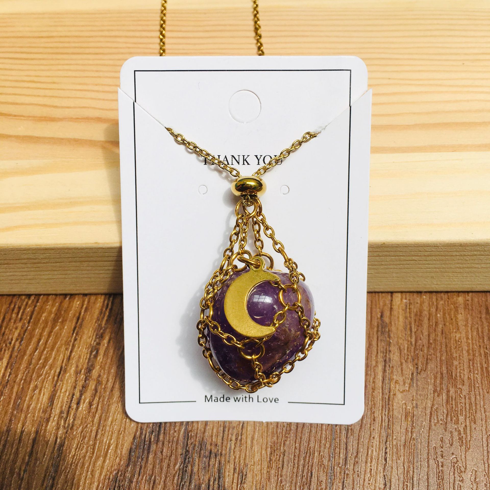 16:Electroplated gold - amethyst