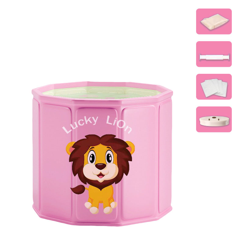 Pink Lion - Deluxe Package (Complimentary drain   cushion   Steam cover   bath bag *5)