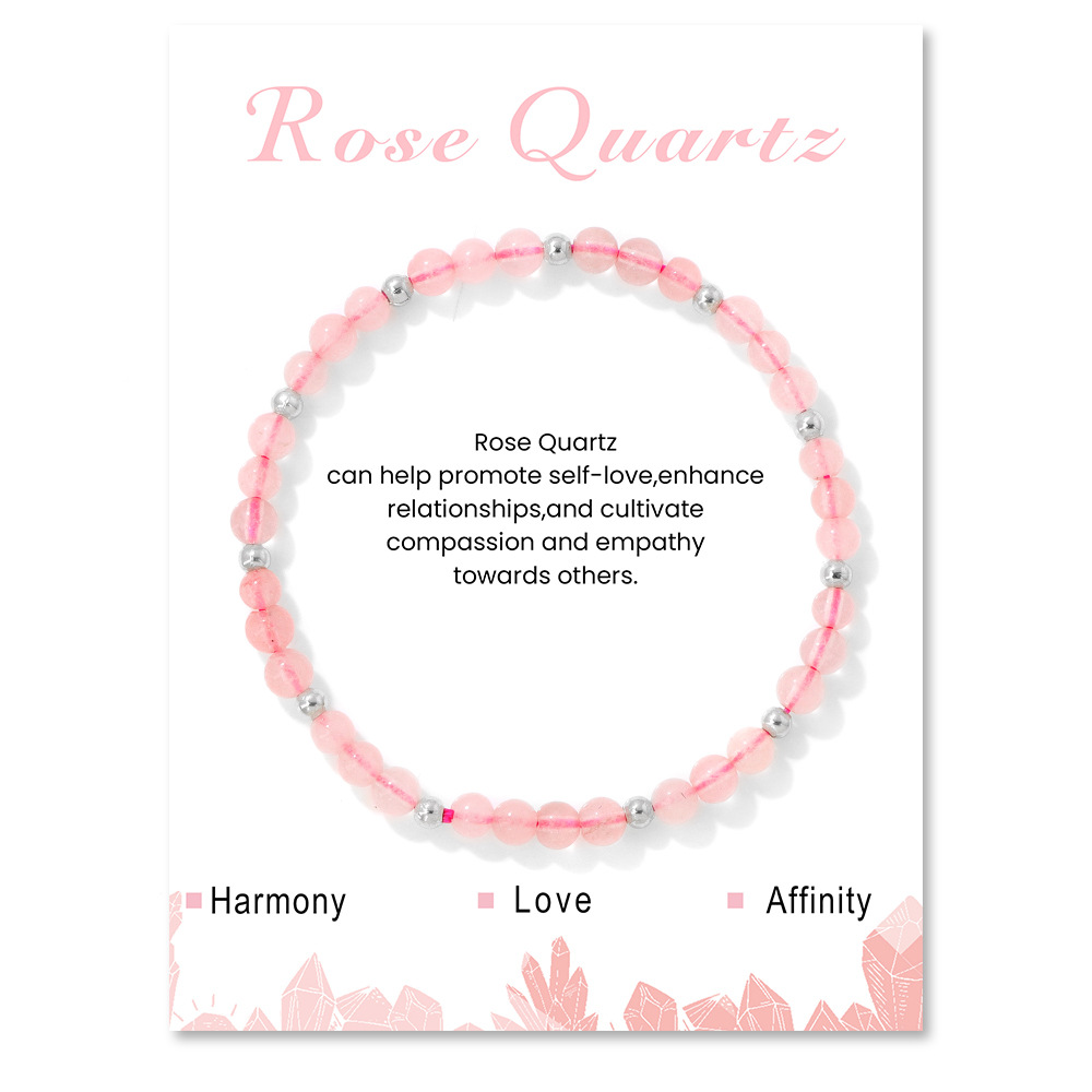 Rose Quartz Elastic rope