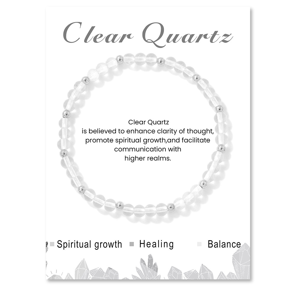 15:Clear Quartz Elastic rope