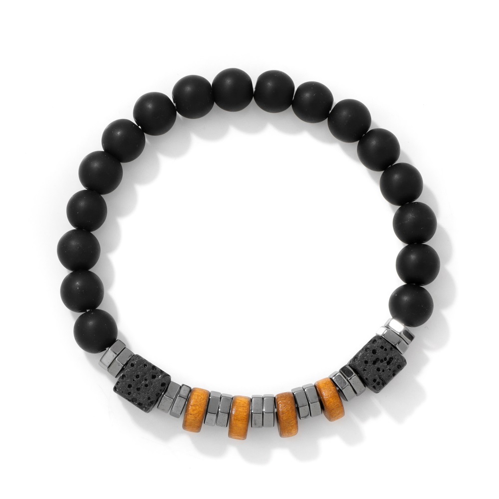 Matte black beads