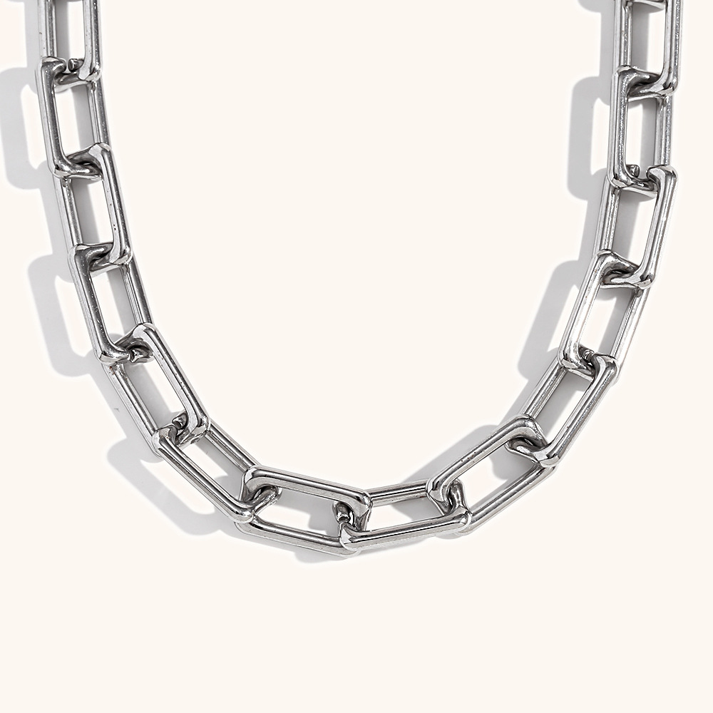 Necklace - Steel color