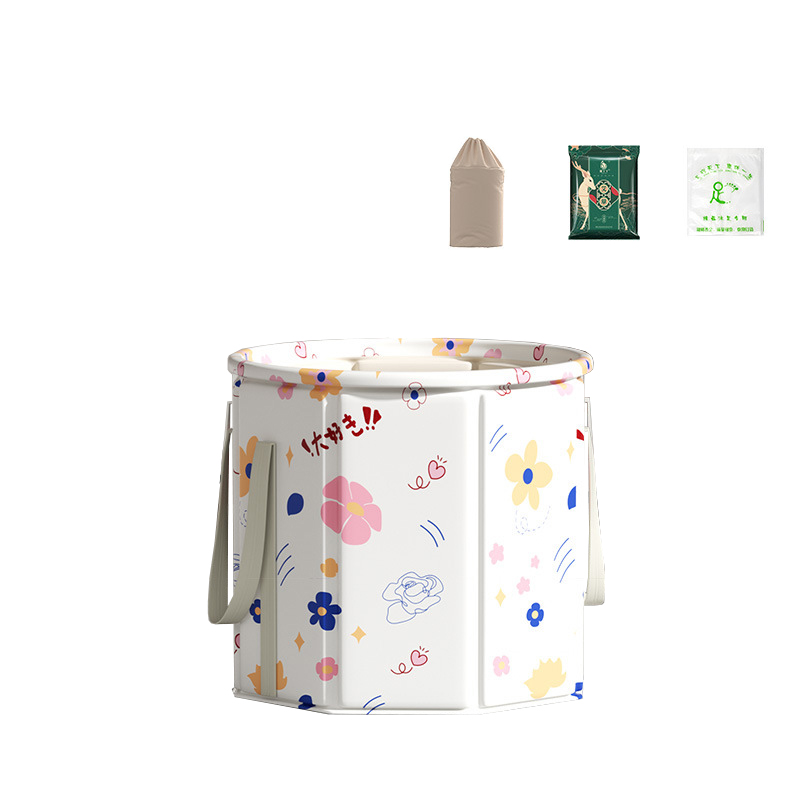 Quick-opening foot bath bucket [small flower]   storage bag   foot bath bag *30  disposable foot bath bag *80