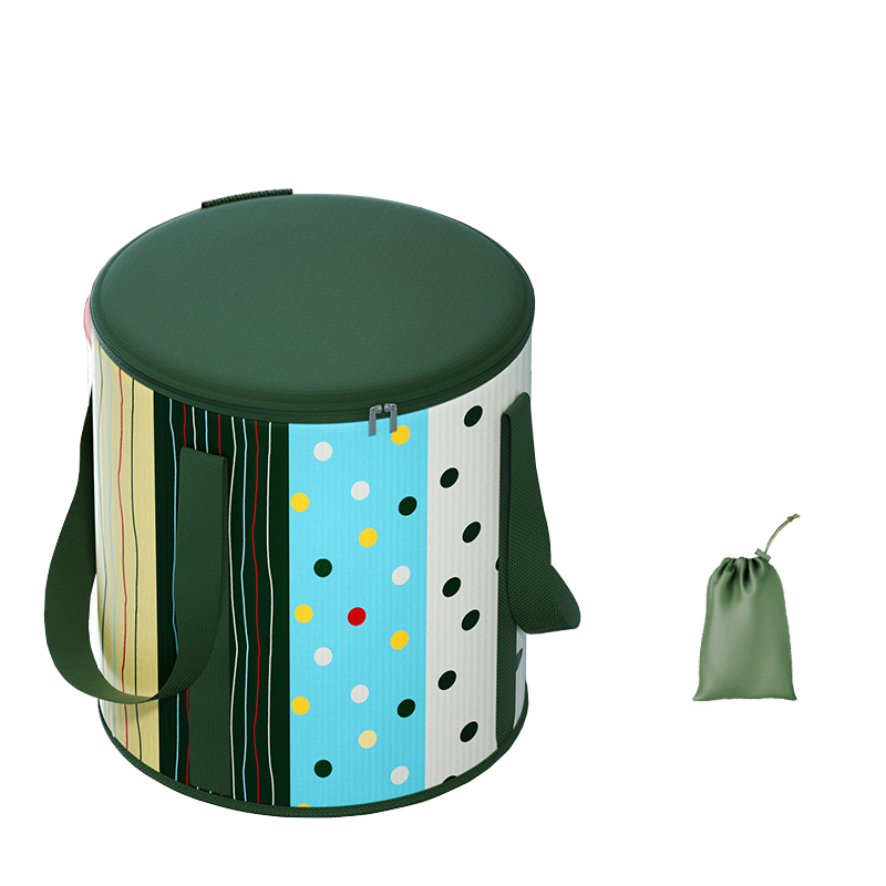 Dark green polka dots. - Covered