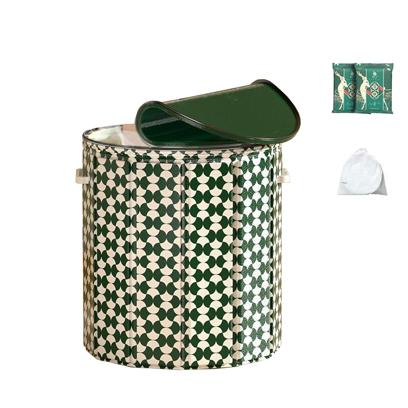 Green and white diamond (foot bath bucket   foot bath bag   storage bag)