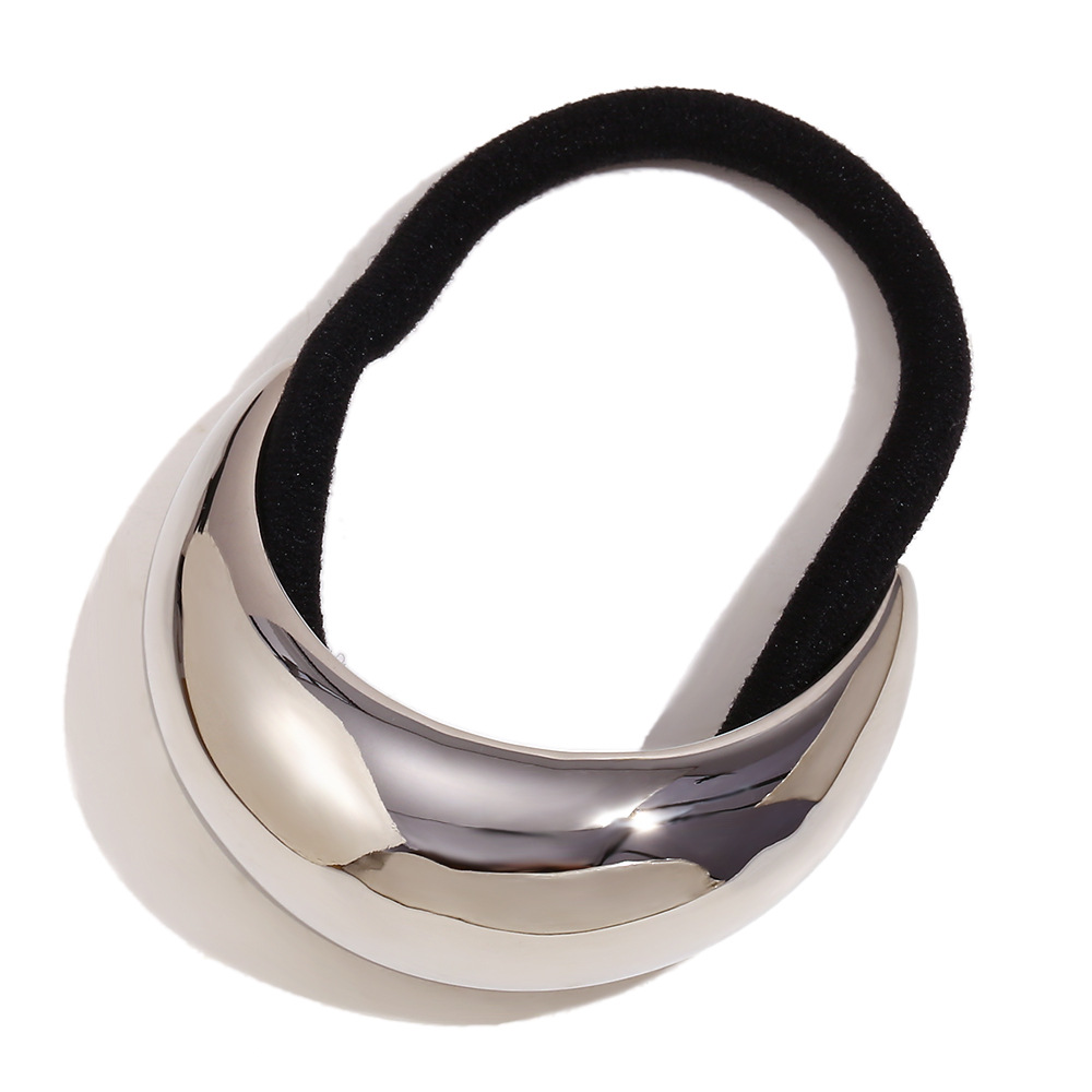 22:Smooth Moon Hair tie - Steel color