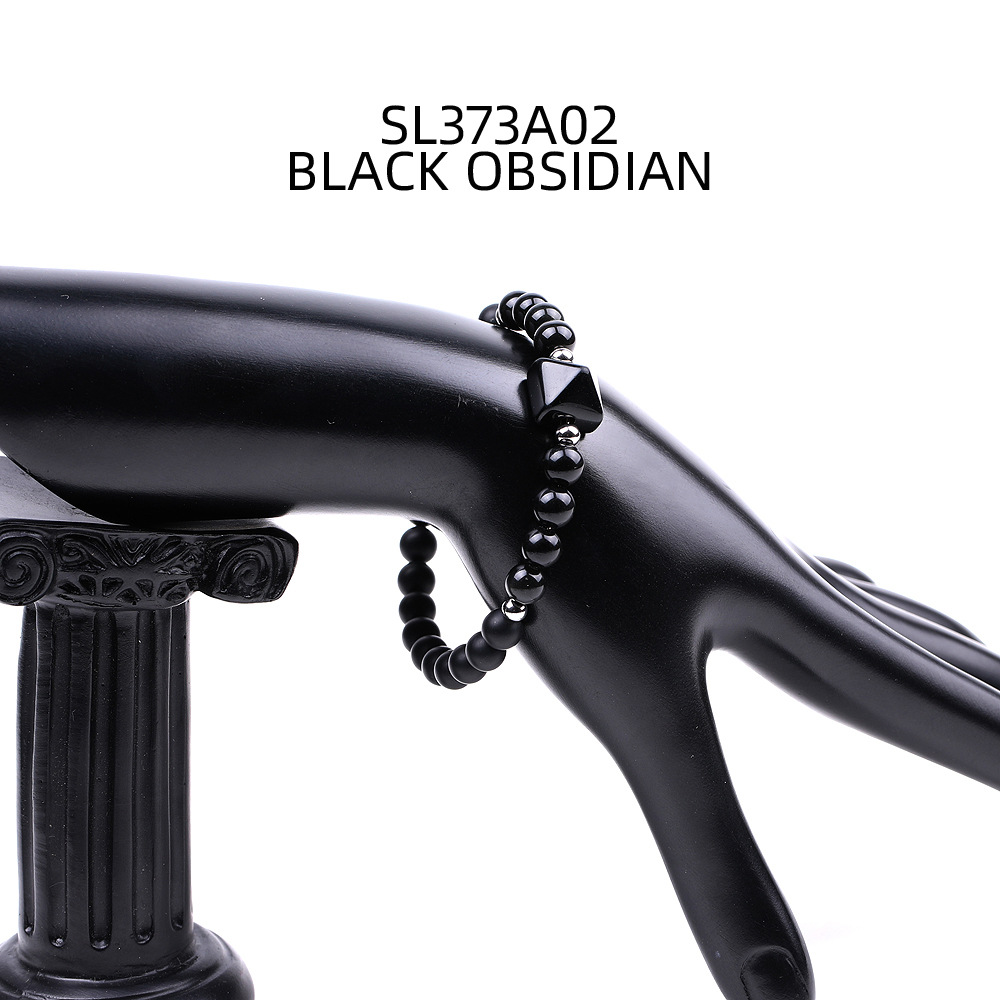 2 Schwarzer Obsidian