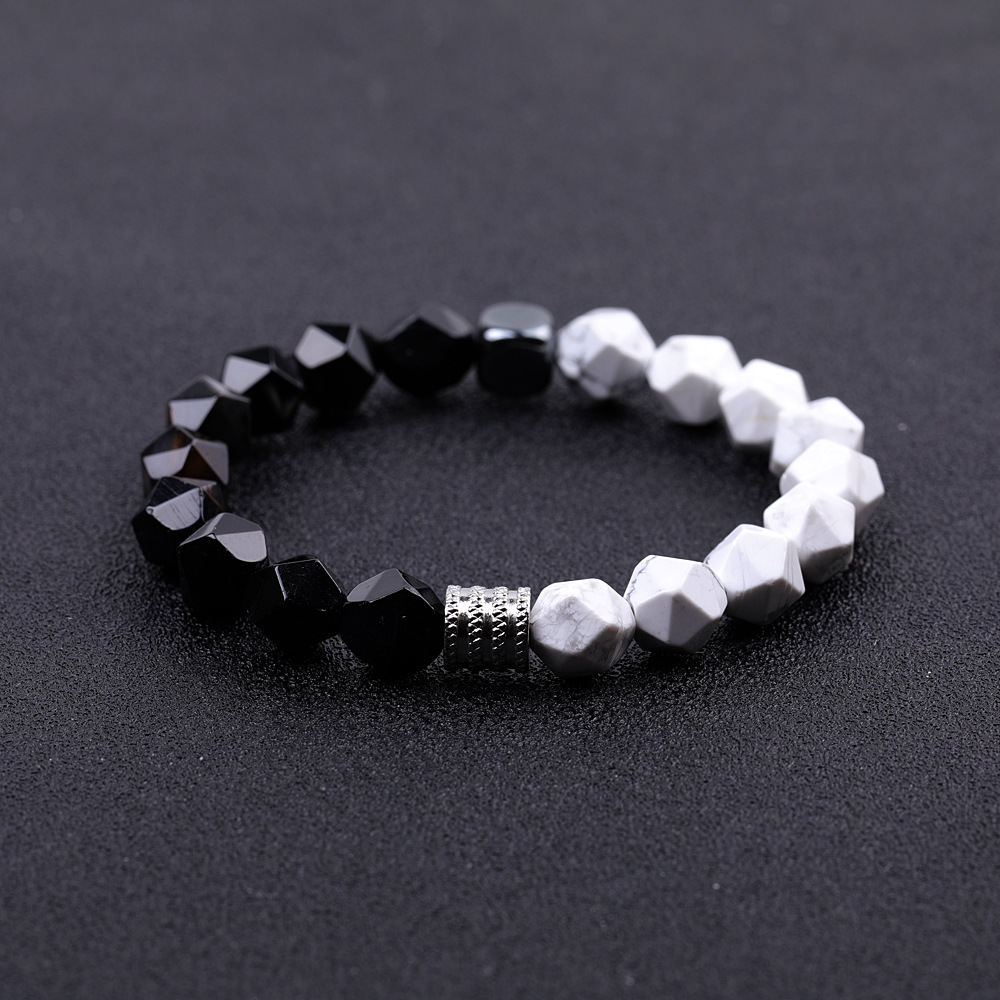 4:4 black agate and Howlite