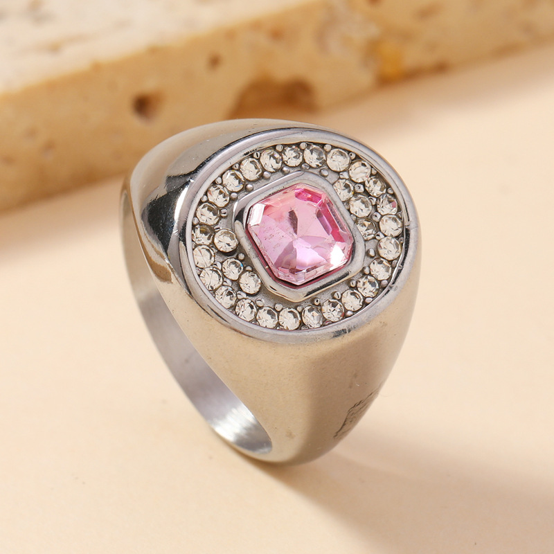 Steel color ( pink gem )