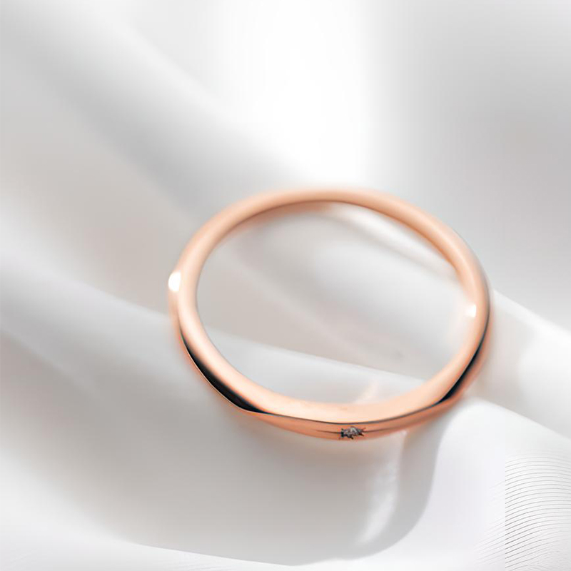 rose gold color plated