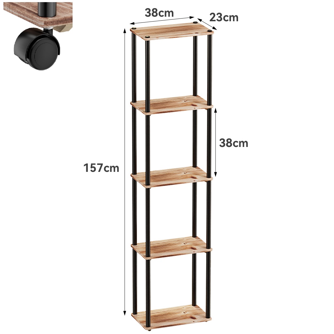 Five story (with wheels) countertop 23 * 38