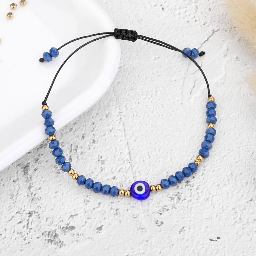 B2121 Dark blue gold beads