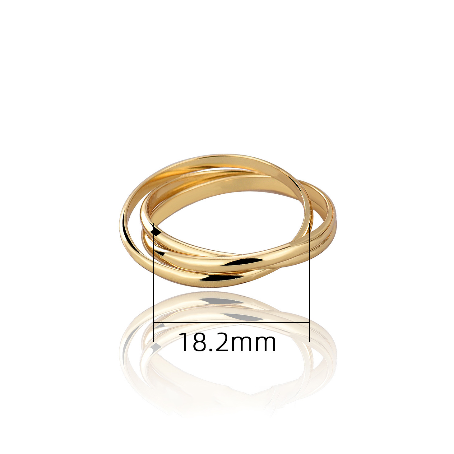 18K yellow gold -18#