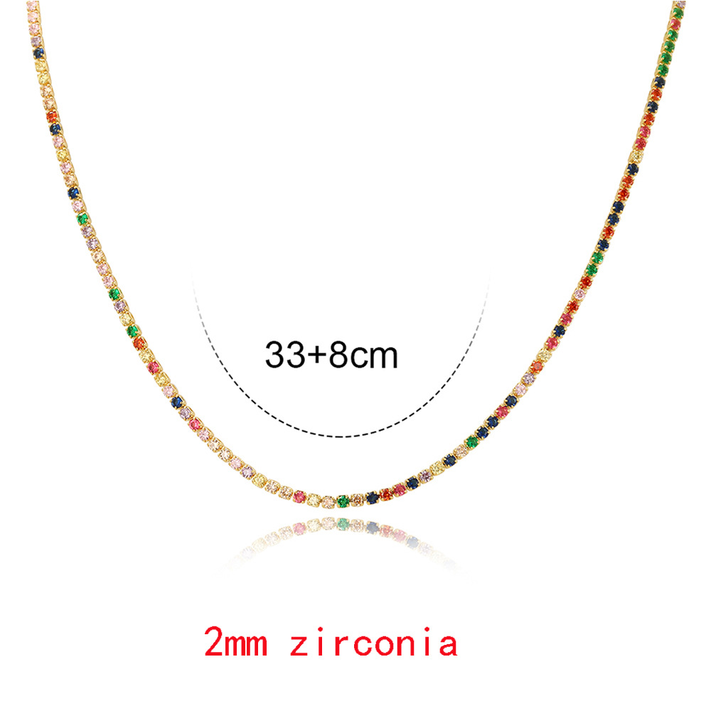 2mm colored diamond - gold