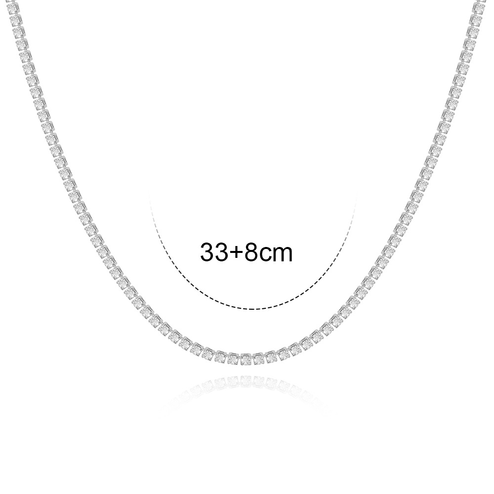 3mm White diamond - white gold