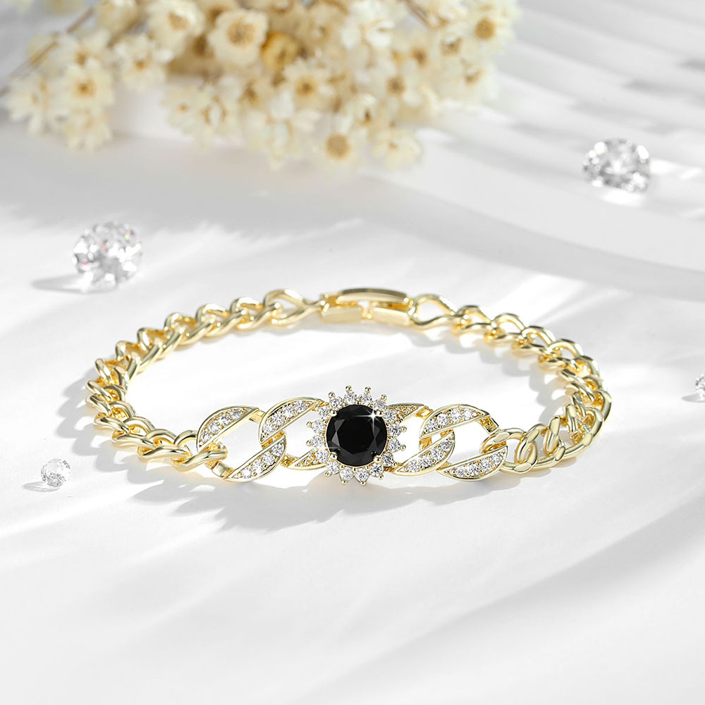 Gold black zircon