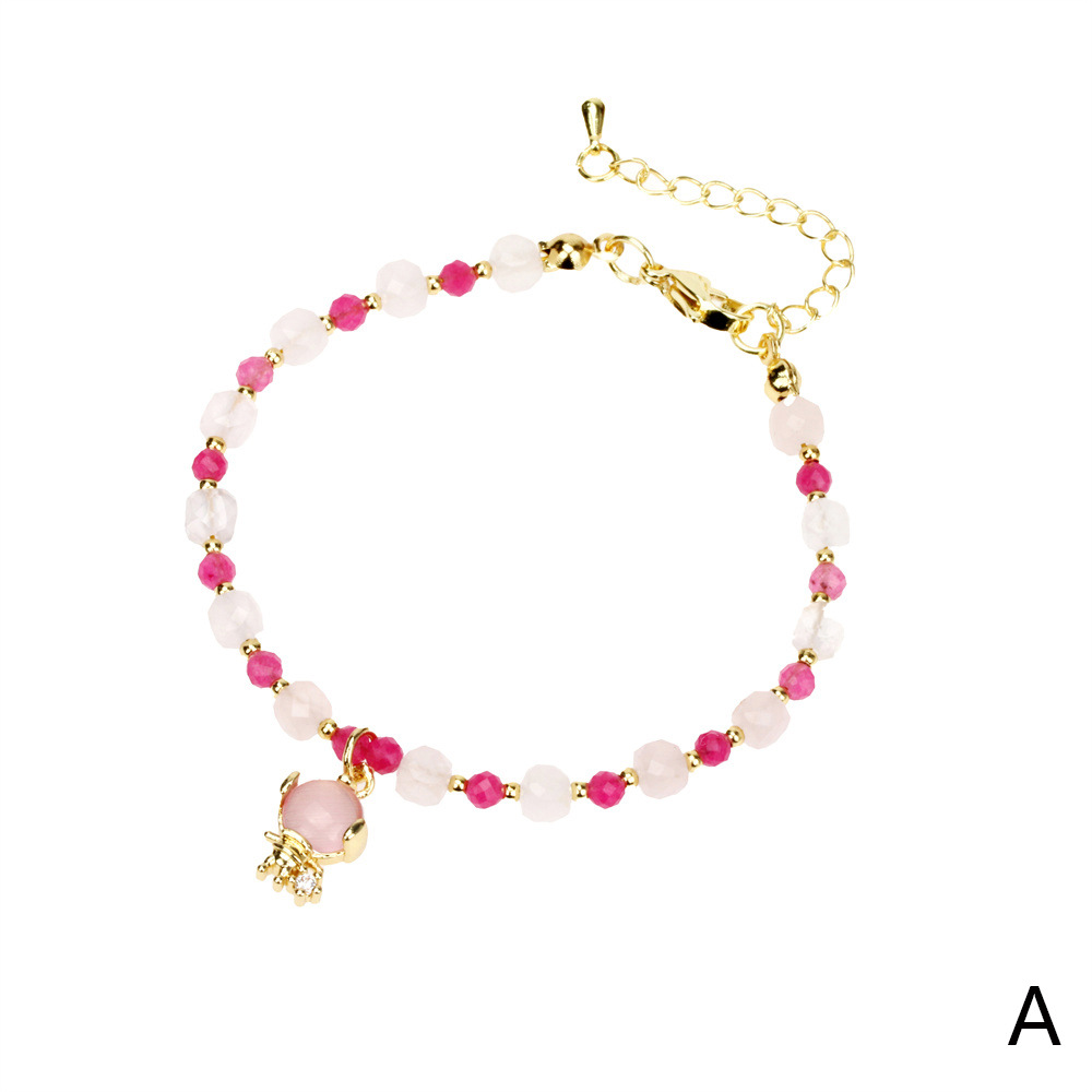 1:BR1353-rose quartz/rose red chalcedony