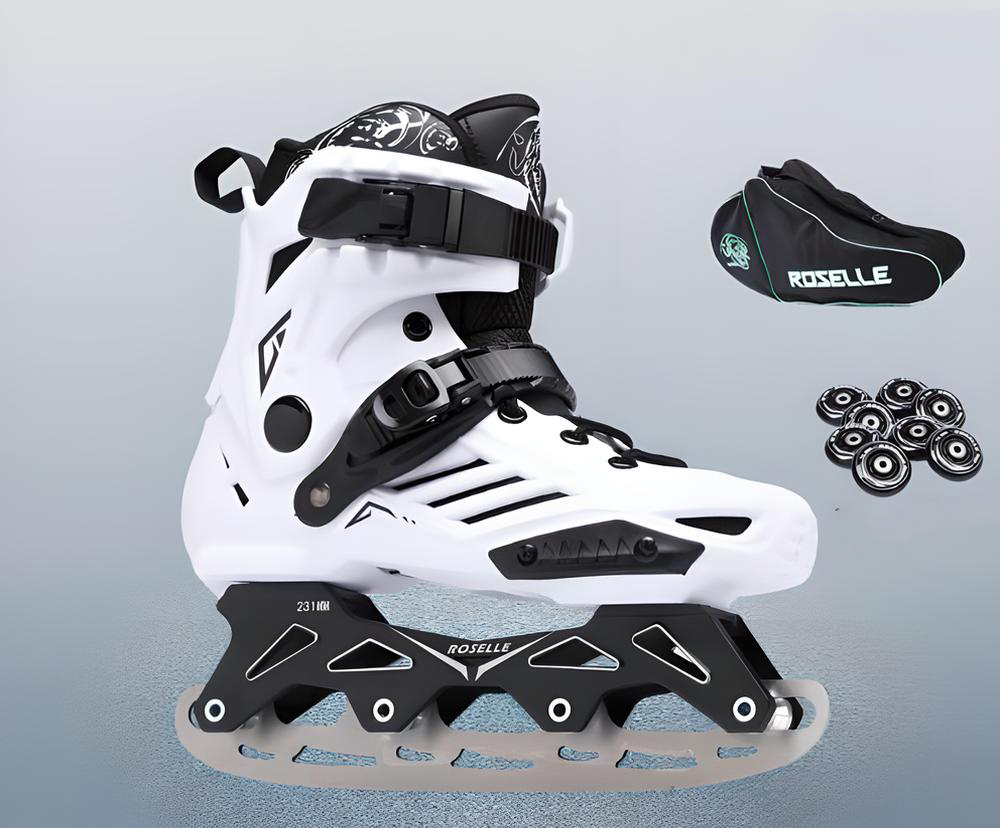 White Ice Blades   Backpack   8 Wheels Pack