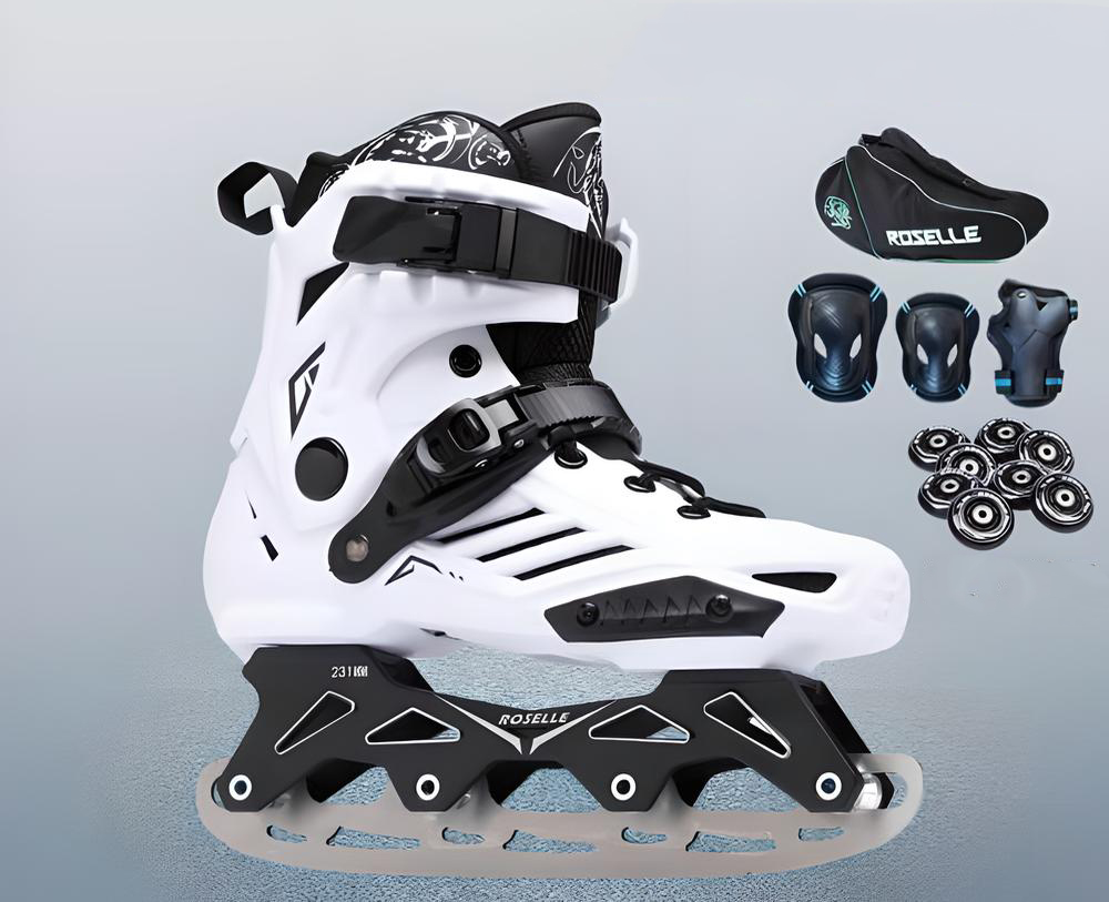 White Ice Blades   Backpack   Armor   8 Wheel Packs